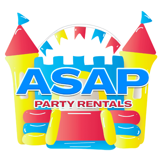 ASAP Party Rentals Logo-tents,tables,bounce houses & more.