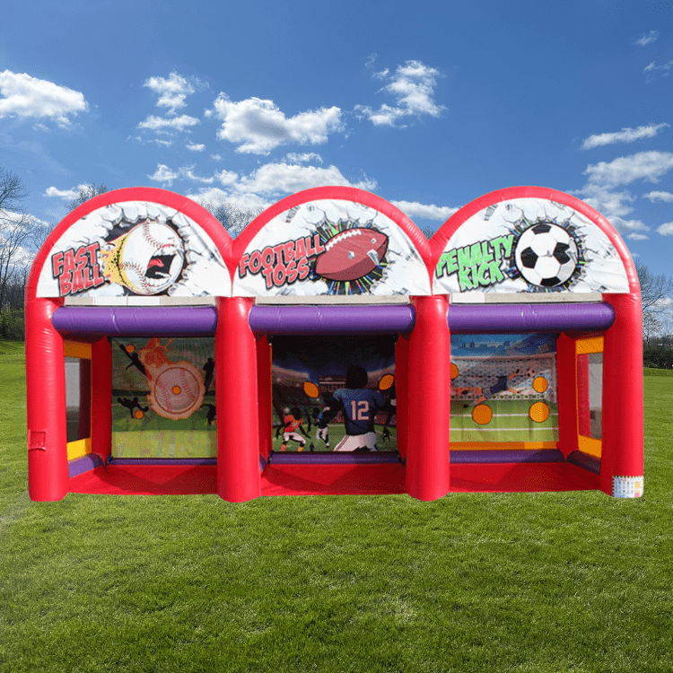 🏆 3-in-1 Sports Inflatable Rental – Baseball, Football & Soc 🏆 3-in-1 Sports Inflatable Rental – Baseball, Football & Soc