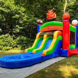 all star sports bounce house wet dry rental carmel indiana 1.jpg20 1 All Star Sports Combo Bounce House with Splash Pool