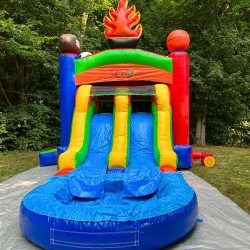 all star sports bounce house with pool rental carmel indiana 1.jpg 1 1 All Star Sports Combo Bounce House with Splash Pool