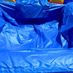 bounce house rental pink blue castle slide pool close up carmel in 3 Colorful Bounce House Castle With Water Slide and Pool