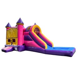 Color Pop Castle Combo Bounce House with Splash Pool