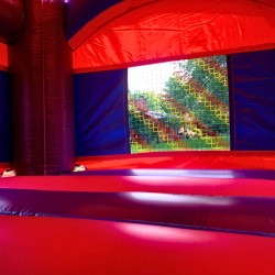 berry blast castle combo bounce house interior bounce area carmel 1 1 Berry Blast Castle Combo Bounce House with Slide