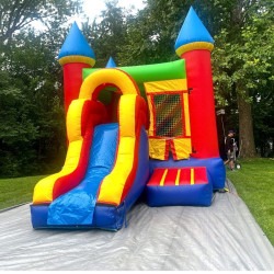 bright star castle combo bounce house with slide front view 1.jpg 17 1 Bright Star Castle Combo Bounce House with Slide